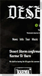 Mobile Screenshot of desertstormband.com
