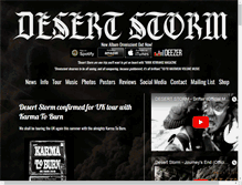 Tablet Screenshot of desertstormband.com